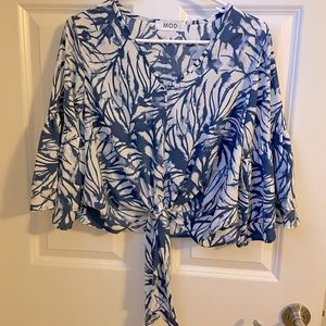 NWT tie blouse